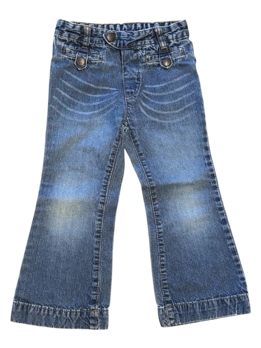 Kids Blue Denim Flare Jeans - Comfortable Everyday Wear